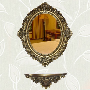 欧式镜 卫浴镜 玄关镜 复古镜 做旧镜 搭配镜 浴室镜 椭圆镜