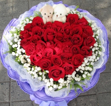 北京11朵19朵33朵红玫瑰鲜花花束鲜花速递丰台海淀朝阳上海送花