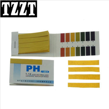 PH试纸 ph广泛试纸 ph测试纸 1-14ph ph纸 测酸碱 宽条 实验耗材