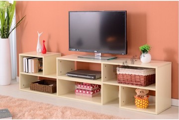 包邮简约现代小户型卧室地柜客厅伸缩组合电视机柜矮柜茶几实木