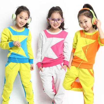 2014韩版秋季新款童装男女童秋装学生衣服儿童潮品时尚运动套装