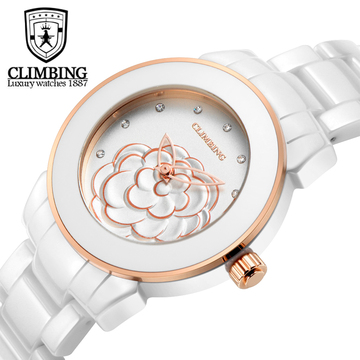 攀登（CLIMBING）手表 瑞士手表 极致简约女士手表 防水女表