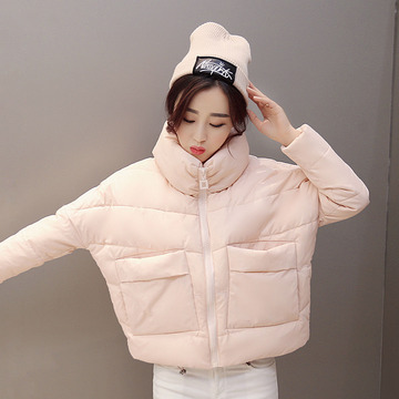 2015 冬装 新款韩版学生外套时尚 修身棉衣女短款加厚棉服女 棉袄