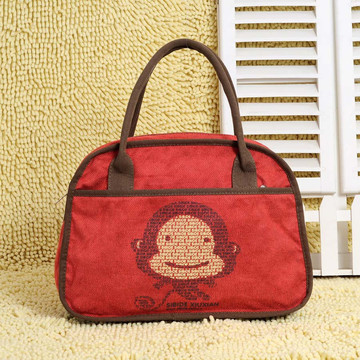 新款韩版秋冬新款红色毛绒布包大容量包包简约休闲斜跨包