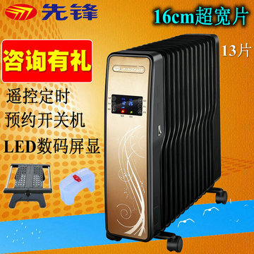 先锋电暖器DS1108电热油汀取暖器电暖气家用节能特价正品11片S形