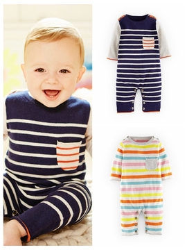 现货【2015春夏】英国正品miniboden男女宝宝婴儿可爱连体针织衫