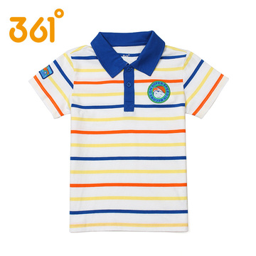 【361度男童装正品2015夏季新款男童短袖t恤运动休闲短袖K5521116