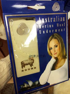 澳洲代购Australian Merino Wool Underwear美丽诺羊毛保暖内衣女