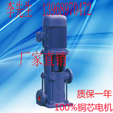立式多级泵增压泵高层建筑给水泵65LG36-20*4循环泵清铸铁电动