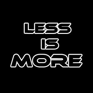 Less is More 极简主义
