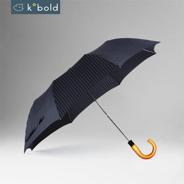 kobold酷波德自动雨伞 二折折叠创意晴雨伞男 德国手工枫木百年款