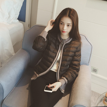 2015冬装韩国新款女装潮时尚修身显瘦长袖保暖棉服外套短款小棉衣