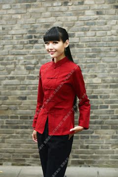 中式唐装纯棉长袖短袖女春夏装汉服改良棉麻中国风民族风女装上衣