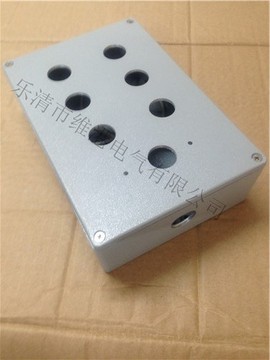 金属防水按钮盒BOL-X07控制盒 7孔铸铝按钮盒222*145*80开关盒