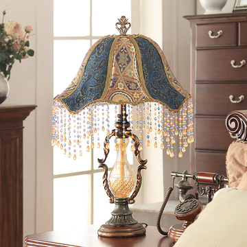 古典宫廷欧式台灯 创意奢华复古美式田园客厅书房卧室床头灯豪华