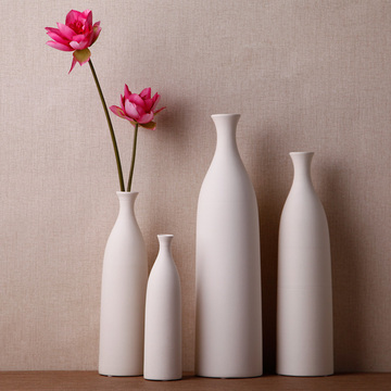 现代简约样板房创意花瓶桌面陶瓷摆件家居客厅茶几插花器软装饰品
