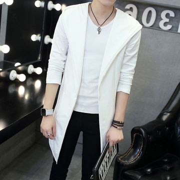 冬季男士加肥加大韩版中款青少年帅气时尚风衣大码潮男修身型上衣
