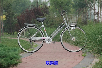 全新26寸日本不锈钢自行车禧玛诺内三速自发电感应灯罗拉刹车公主