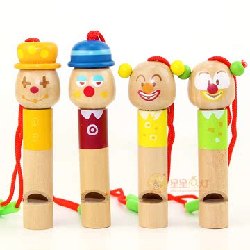 音乐玩具【智立方】童趣乐园小丑口哨 儿童小玩具立体玩具口哨