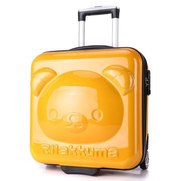 3D卡通轻松熊旅行箱18寸儿童拉杆箱行李箱登机箱女可爱卡通小箱子