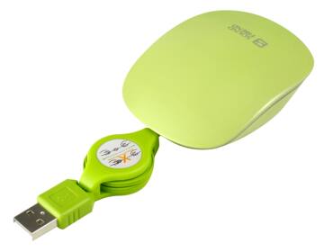正品创意滑盖鼠标 有线鼠标 超薄有线鼠标 USB伸缩线鼠标包邮