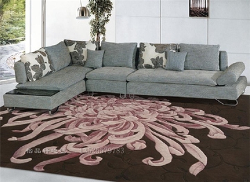 精品特价进口羊毛手工地毯客厅地毯茶几卧室现代风格满铺地毯定制