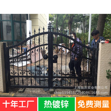 上海热镀锌实力铁艺工厂铁艺及不锈钢大门防盗窗围栏护栏楼梯扶手