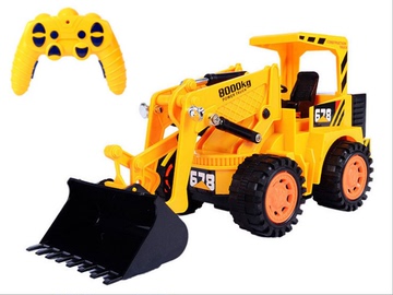 儿童电动大号遥控挖掘机工程车模型男孩玩具遥控铲车压路机推土机
