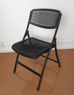 青岛便携折叠椅简约休闲椅培训会议椅简易电脑椅餐椅透气靠背椅