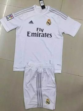15 16 shirt+pants Real Madrid home official