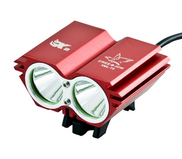正品猫头鹰 双T6 强光充电自行车头灯 8.4V 充电强光大功率头灯