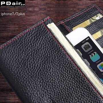 pdair 苹果手机套iPhone7/7plus真皮皮套 经典手包款 手工定制
