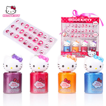 Hello Kitty凯蒂猫手提化妆箱儿童玩具纤指美甲儿童彩妆化妆品