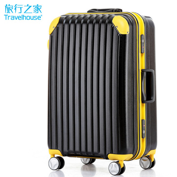 旅行之家 韩版潮铝框拉杆箱子登机行李箱包20 24万向轮托运箱