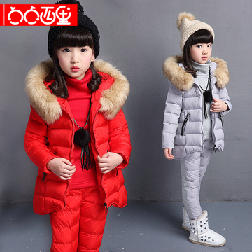 童装女童2015韩版休闲新款套装儿童长袖卫衣中大童三件套女孩冬装