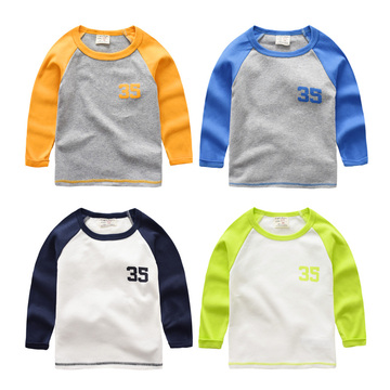 男童长袖T恤打底衫 2015秋装韩版新款童装 儿童宝宝圆领上衣体恤