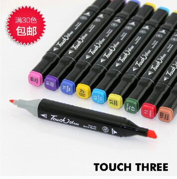 正品 Touch three 三代马克笔 3代双头油性马克笔 POP笔 设计用笔