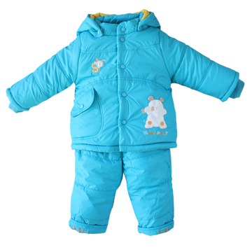 2015冬季帕娃斯特正品冬装棉衣套装  宝宝棉衣绒里棉袄两件套装