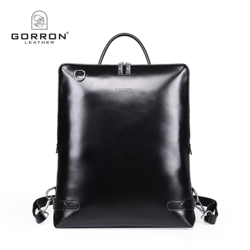 GORRON时尚男士潮包双肩背包韩版多功能电脑包包休闲男包手提包