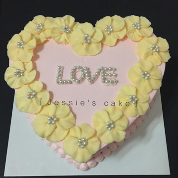 【吉西家的蛋糕】生日蛋糕卡通蛋糕心形韩式裱花蛋糕