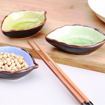 创意厨房多用调味碟 碟子 树叶陶瓷  小盘子 点心陶瓷碟子小餐具