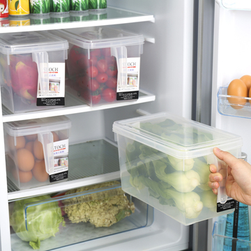 日本厨房冰箱收纳盒冷冻食品保鲜盒透明储物盒零食五谷杂粮食品盒