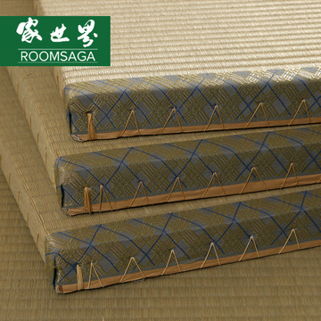 出口日式蔺草工艺垫子宁波榻榻米地垫地台床垫免费设计定制定做