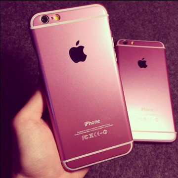 限量版iphone6手机壳4.7 6puls5.5超薄粉色原装外壳 苹果5s保护套