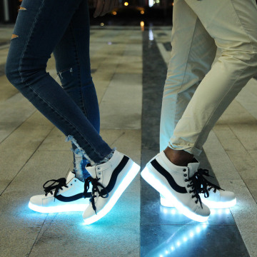 Female LED Lights USB Charging Colorful Shoes