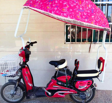 电动车遮阳伞西瓜伞防晒加大加厚踏板车自行车摩托车雨棚雨伞批发