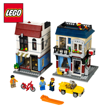 乐高LEGO 专柜正品 创意百变 单车店与咖啡厅 儿童拼接积木L31026