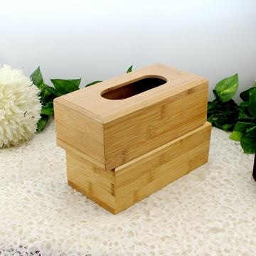 竹制纸巾盒 餐厅抽取式纸巾盒 创意zakka杂货 车载纸巾盒