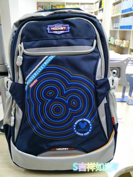迪士尼米奇书包双肩包学生书包蓝色灰色特价书包休闲包