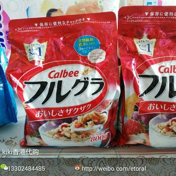 日本进口Calbee卡乐比卡乐b水果果仁谷物营养即食麦片早餐800g®